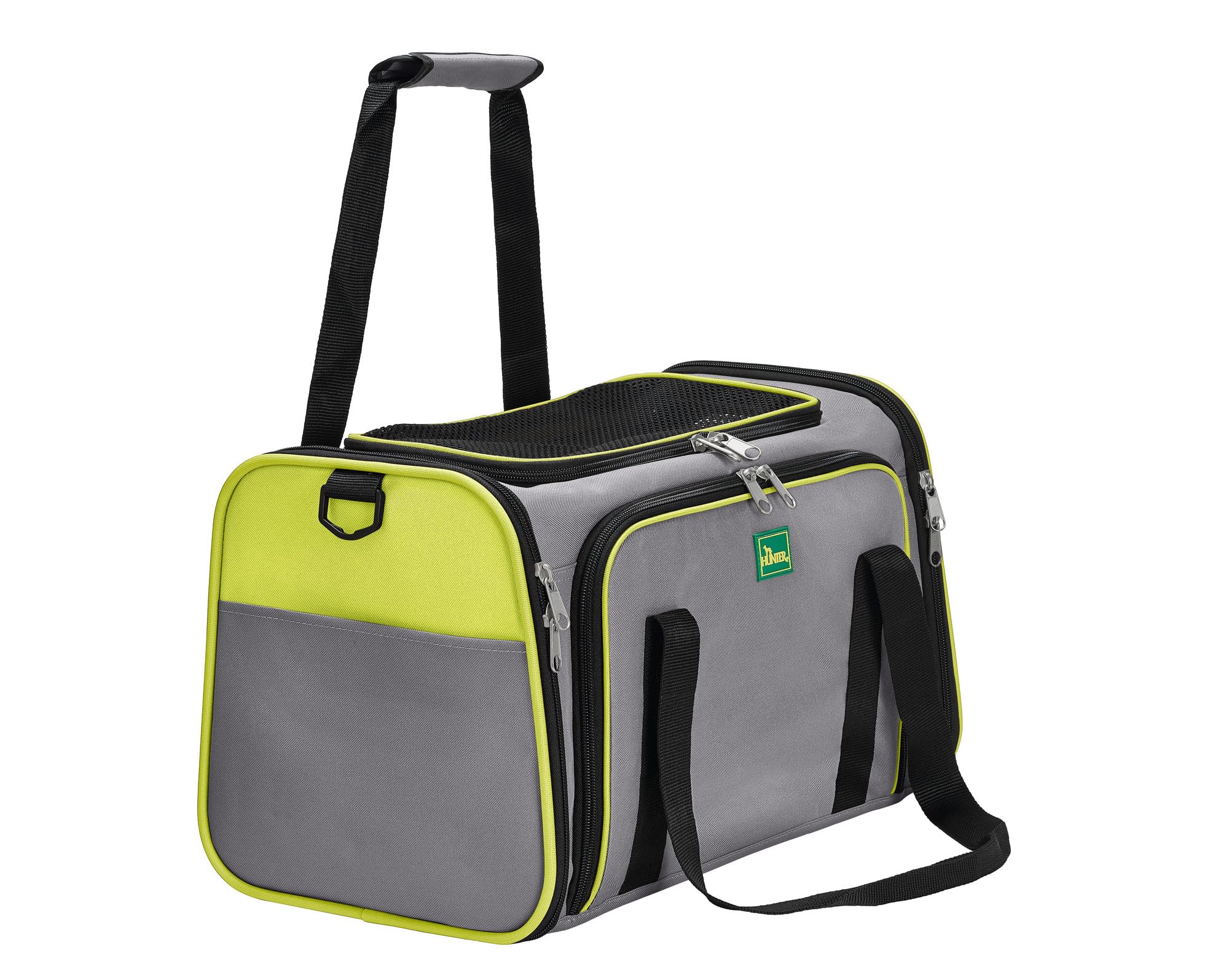 HUNTER Sydney Carrier Bag, 48 x 52 x 28 cm, Small, Green/Grey