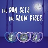 NUK Space Day & Night Baby Dummy 6-18m Glow Ventilation 4 Pack Zebra Lion view 5