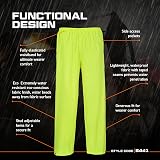 Portwest S441 Classic Rain Trousers Men Waterproof Overtrousers Black XXL view 2