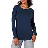 Amazon Essentials Women's Regular-Fit Long-Sleeve Crewneck T-Shirt (Available in Plus Size)