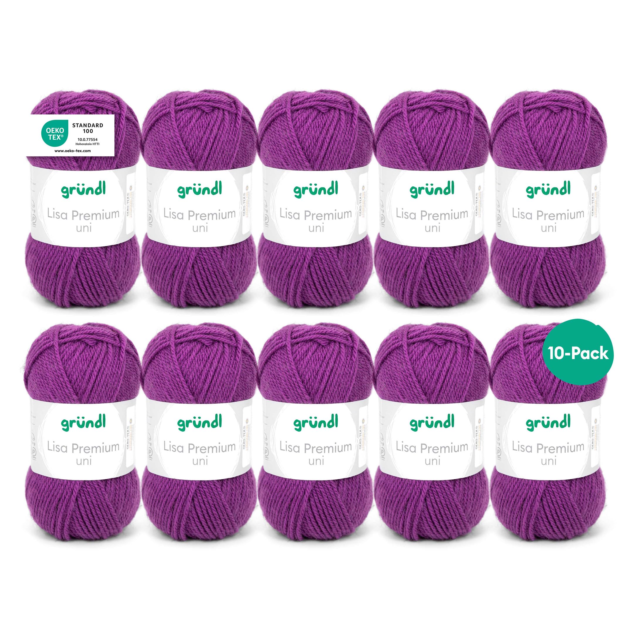 Grundl Lisa Premium uni 50g - purple 48 -Pack of 10