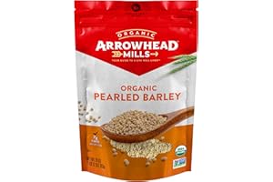 Arrowhead Mills Organic Pearled Barley, 28 oz Bag (Pack of 6)