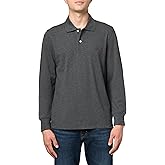 Brooks Brothers Mens Supima Cotton Pique Stretch Logo Long Sleeve Polo Shirt