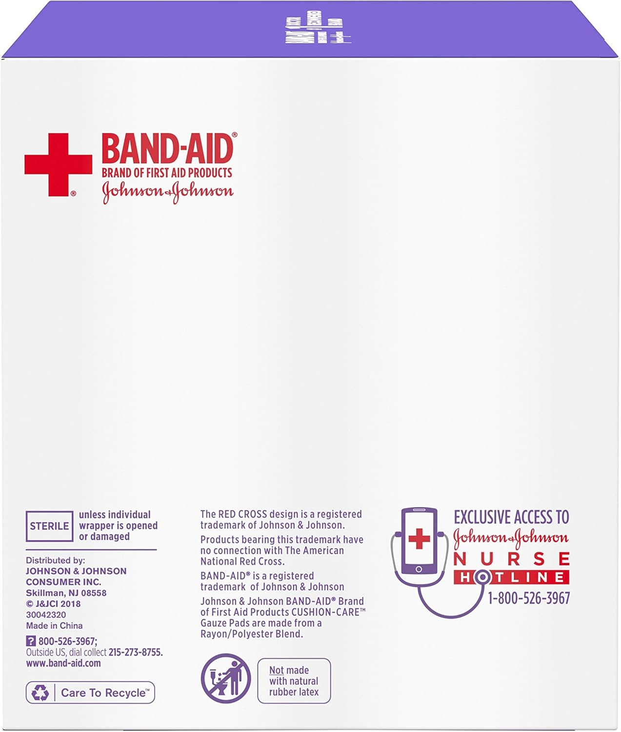 Band-Aid Brand Cushion Care Sterile Gauze Pads for Protection of Minor Cut, Scrapes & Burns, Non-Adhesive & Wound Care Dressing Pads, Large Size, 4 inches x 4 inches, 25 ct: Health & Personal Care
