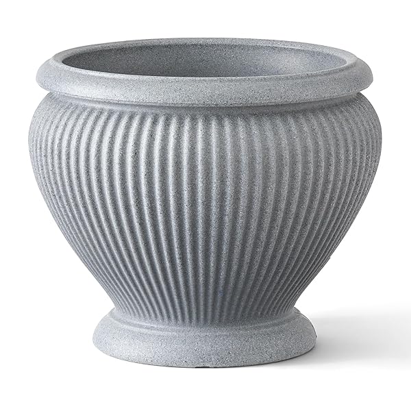 ARBORA 18″ CANNES URN POLYRESIN INDOOR AND OUTDOOR...