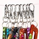 LEOBRO 60Pcs Swivel Lobster Clasps & Key Rings for Crafts view 6