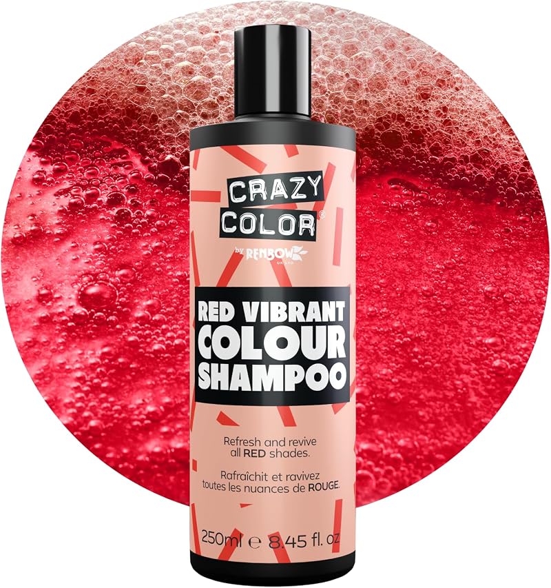 Crazy Color Shampoo for Red Hair 250ml Vegan Sulphate Free Scarlett Copper