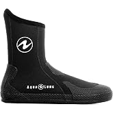 AQUALUNG Unisex Superzip Dive Boots - Warm Ergonomic Protective Neoprene Scuba Diving Boots with Non-Corrosive YKK Zippers, Elastic Cuff Binding &amp; 8mm Thick Treaded Sole