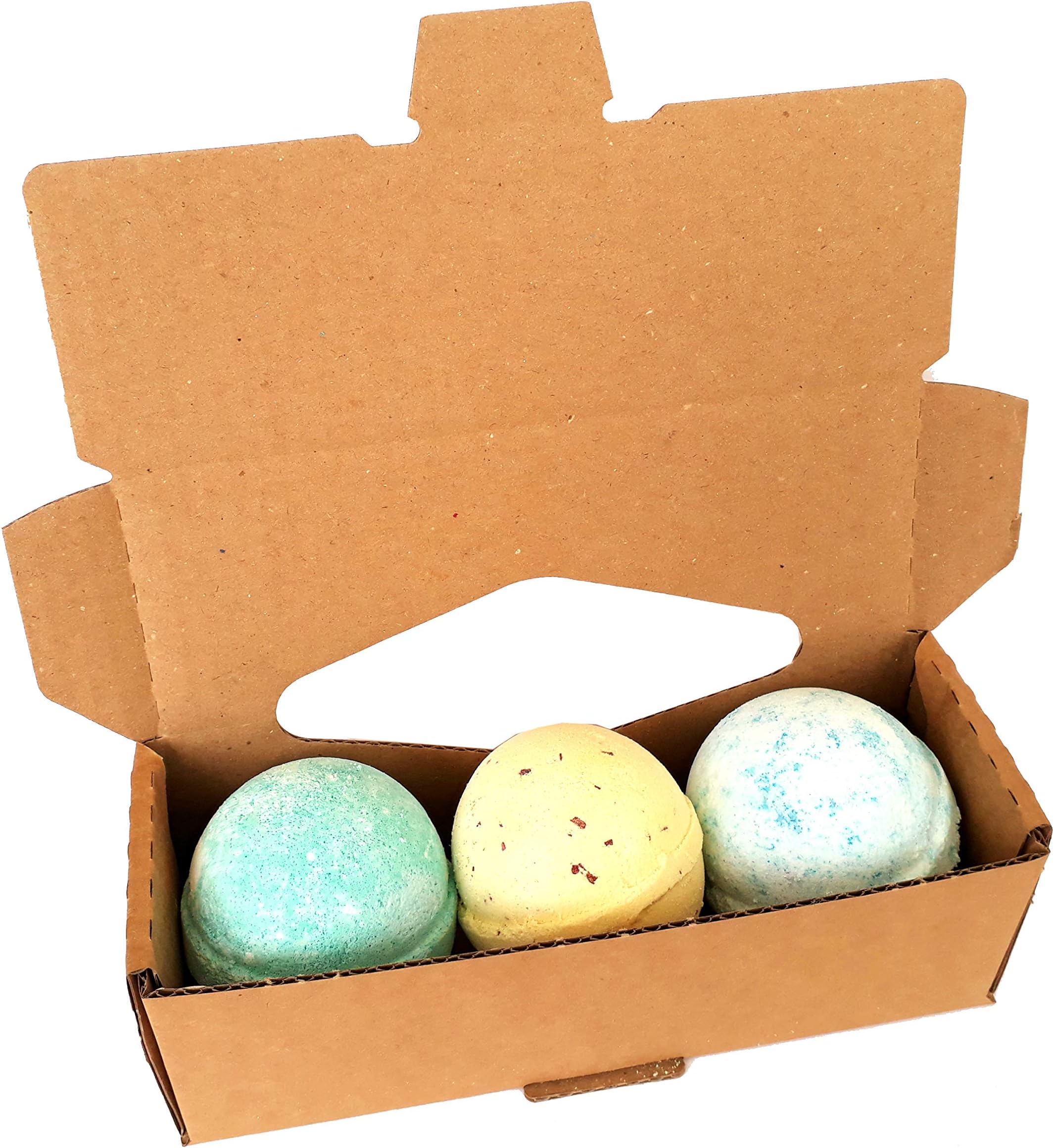 Simply Essential Mens Bath Bomb box set Five for him, Ocean, Vanilla