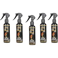 Dogz & Dudez Dogs, Puppies & Cats Dry Shampoo Tick & Flea Repellent | Organic Natural Neem, Lemongrass, Citronella and Aloevera ● Anti Itching, Insect Repellent ● 200 ml (Pack of 5) - 5 Months Supply