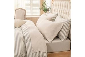 PURE ERA Jersey Knit 4pc Bed Sheet Set 100% T-Shirt Heather Cotton Super Soft Comfy Breathable Fits Mattress Up to 20" Extra Deep Pocket (Heather Beige, King)