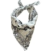100% Cotton Bandanas Bohemian Style Cotton Neck Scarf, Boho Soft Cotton Bandana, Neckerchief, Square Scarf gift Winter/summer