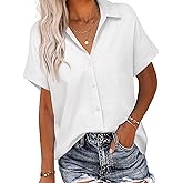 HOTOUCH Women's Casual Button-Down Shirt