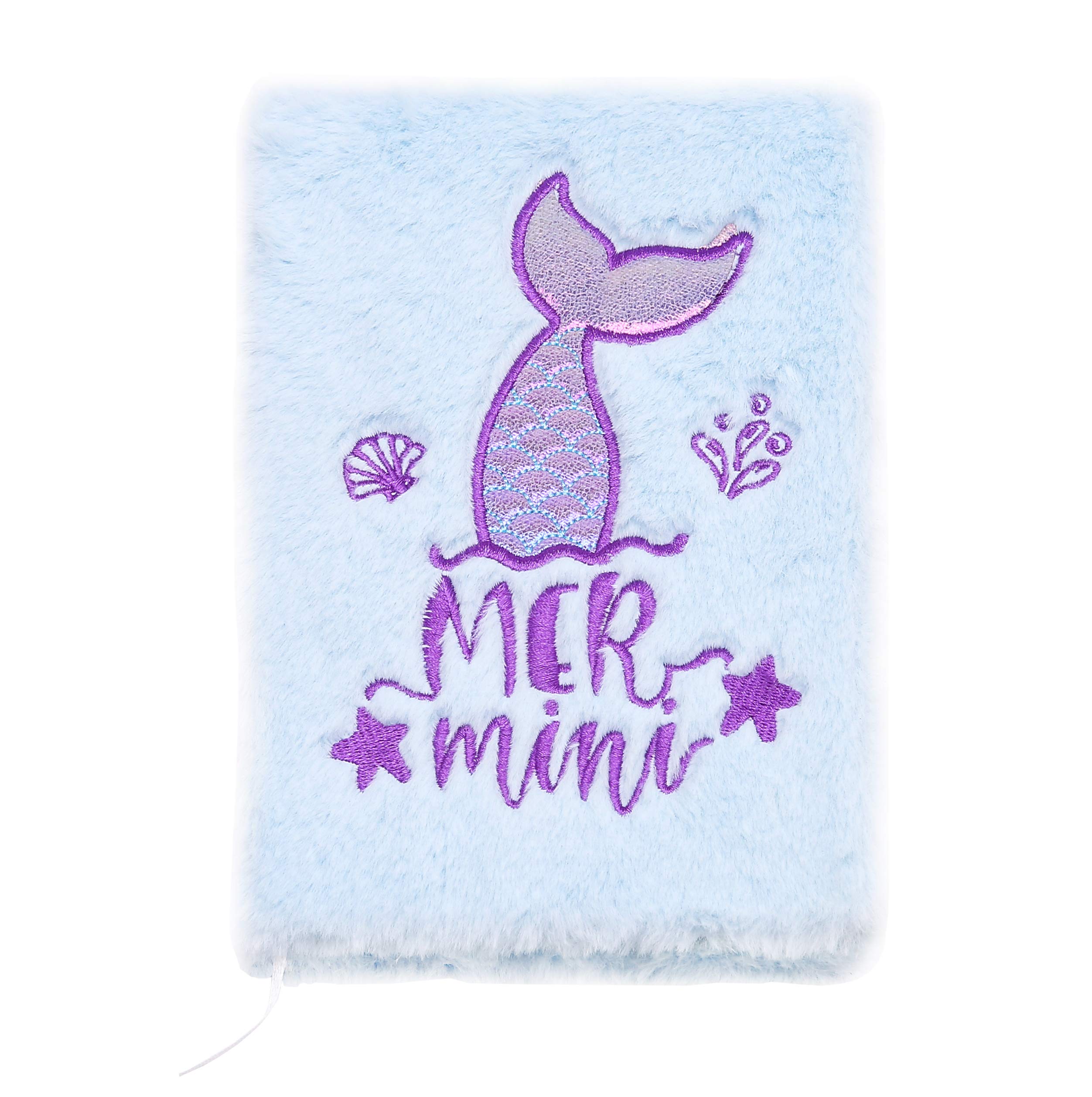 EXERZ A5 Mermaid Notebook,160 Pages Cute Holographic Pink Journal & Magic Diary | Stylish & Portable Notepad for School, Office & Gifts | Perfect for Writing & Sketching (Mermaid) — image 1