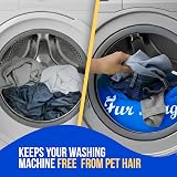 Fur Magic Pet Laundry Bag Large Blue for Dog Cat Fur Removal view 2