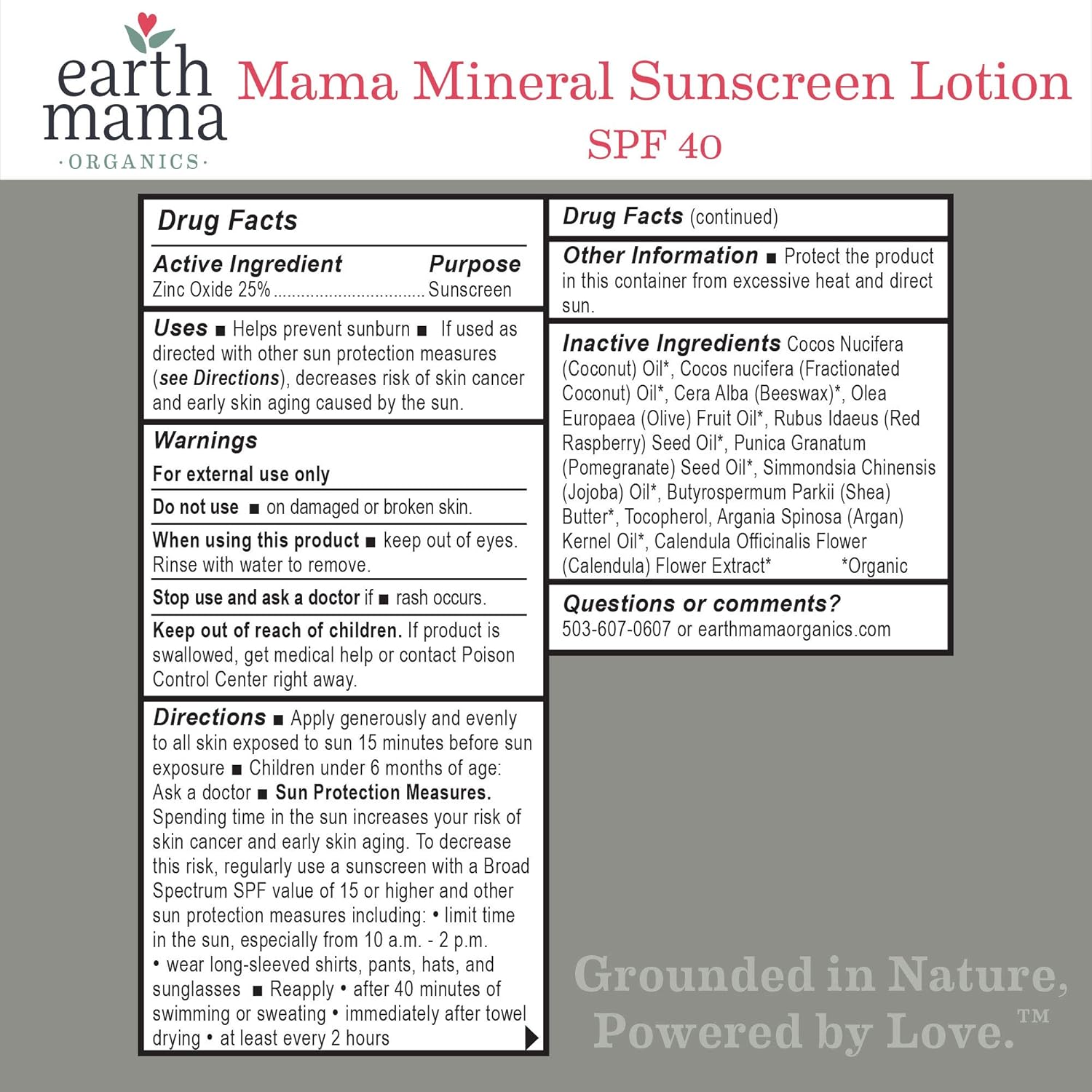 earth mama sunscreen