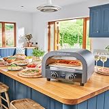 Statesman Electric Pizza Oven 12 Inch 2200W Digital Display 13 Inch Stone Grey view 7