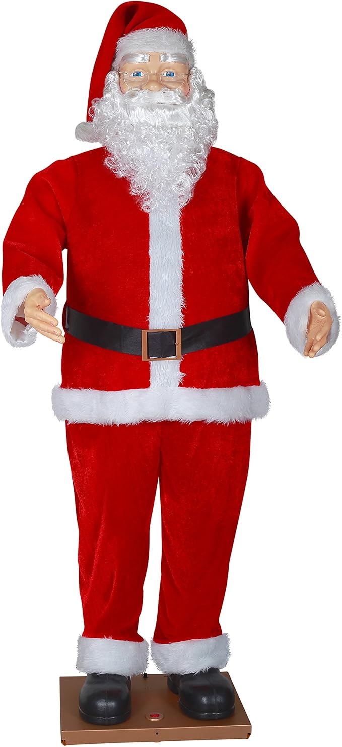 Gemmy Life Size Animated Dancing Santa with Realistic Face: Amazon.co