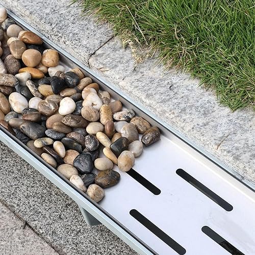 French Drain Strainers Channel for Yard Paver Patio, 4in 6in 8in Wide ...