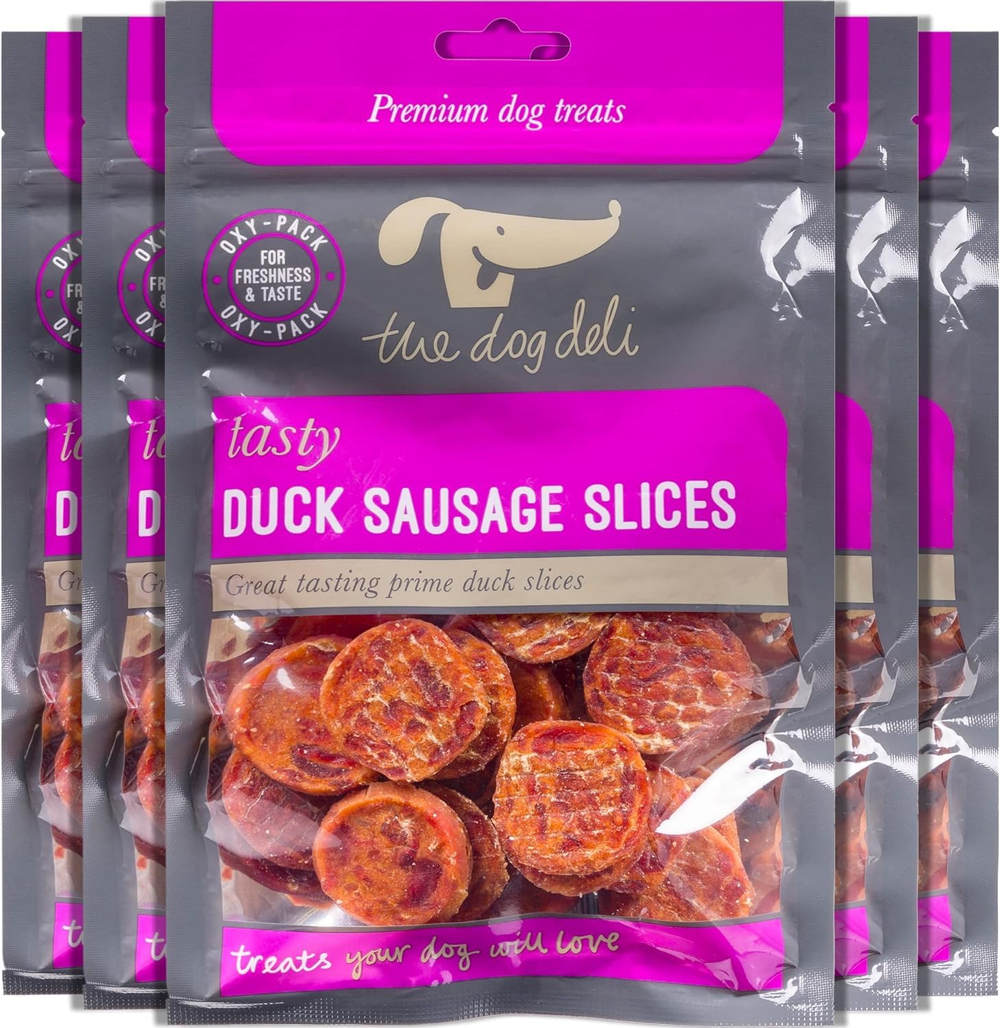 Petface The Dog Deli Duck Sausage Slices, 100g (Pack of 5) — image 1