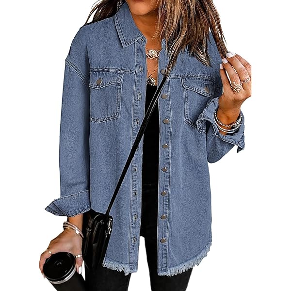 DokotooWomens Jackets Fashion Jean Jacket Long Sleeve Denim
