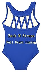 DANSHOW Tank Dance Leotards for Girls,Back M