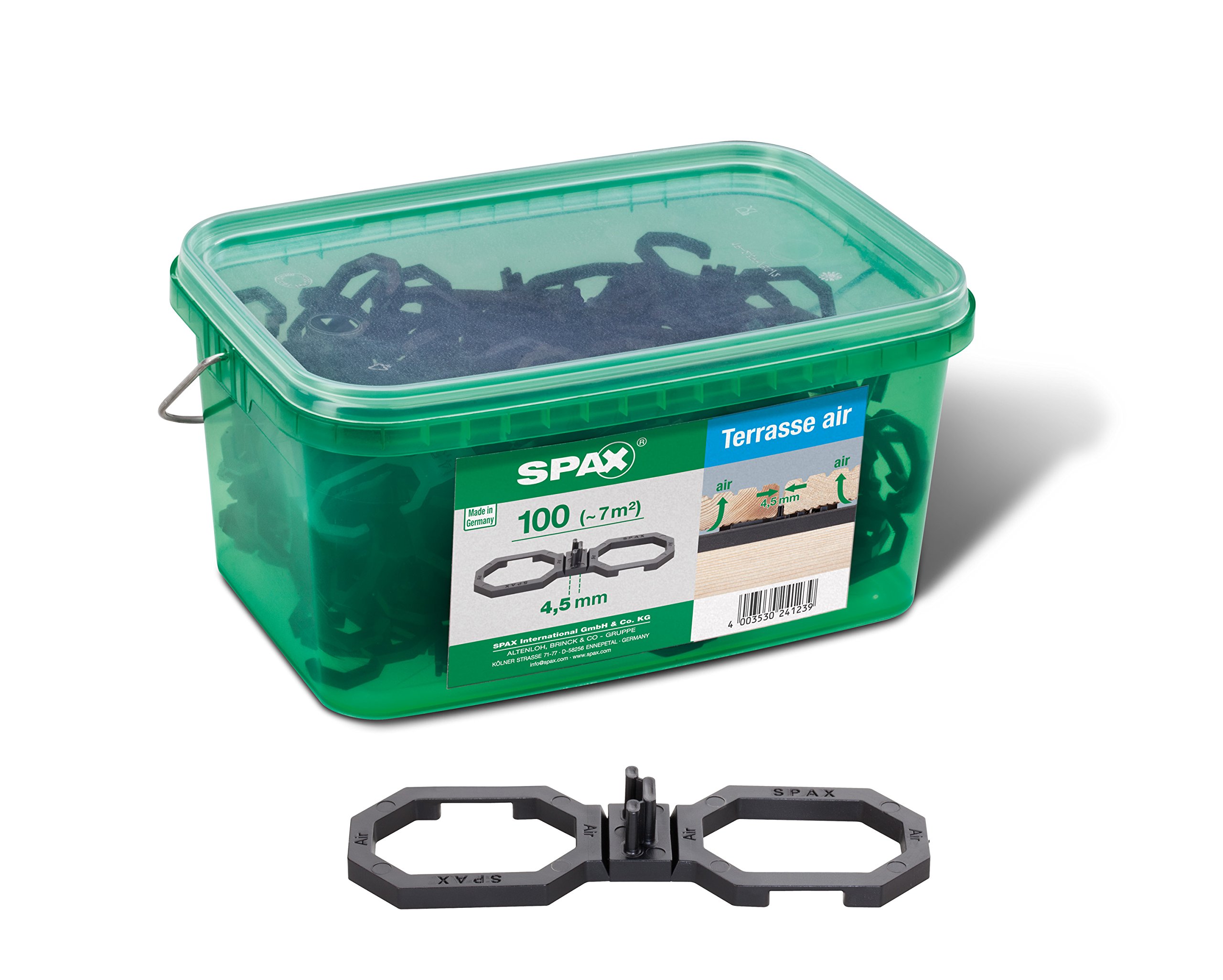 SPAX Air, for Better Ventilation, in Handle Box, Black, 5009422545009