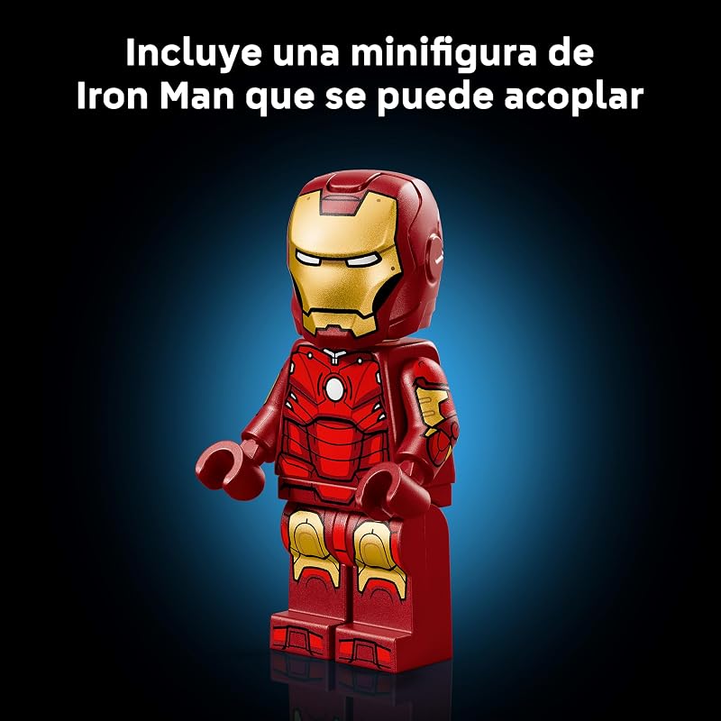 | Marvel Iron Man Mark 3: Edição de Colecionador - Modelo Avengers para Adultos - Minifigura de Super-Herói e Reator ARC - Presente para Fãs de Homens e Mulheres - 76344 — foto 4 de 8