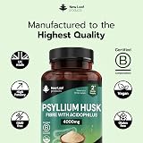 New Leaf Fibre Supplement 4000mg Psyllium Husk with Acidophilus 120 Caps view 5