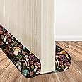 Wuccjiu Adjustable 36 Inches Under Door Draft Stopper, Door Noise Blocker, Air Wind Breeze Blocker - Mushroom Black
