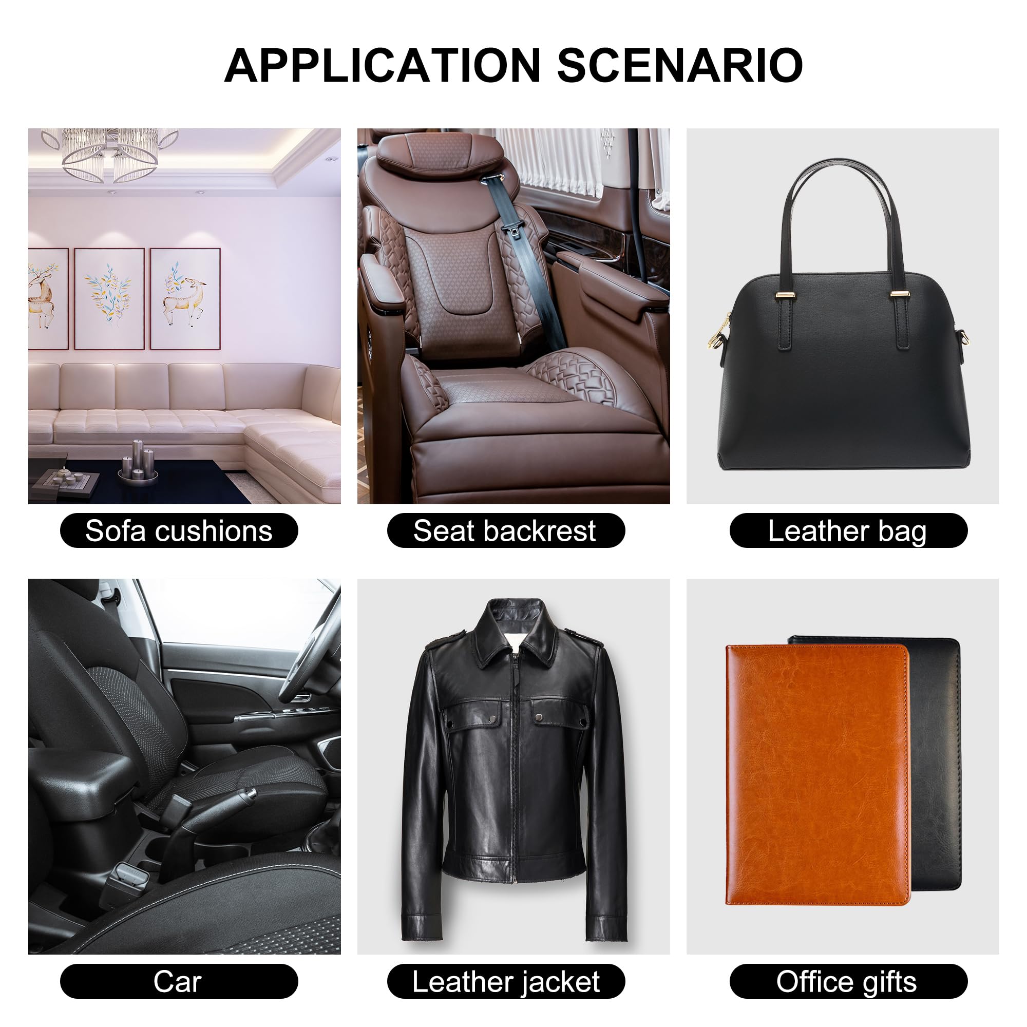 YAFLC Leather Repair Patch for Furniture, 4