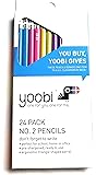 Yoobi No. 2 Pencils Don't Forget To Write Multicolored (24 Pack)