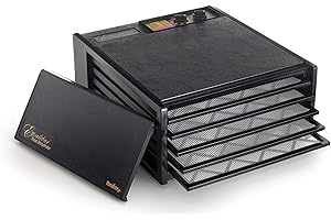 Excalibur 3526TB 5-Tray Electric Food Dehydrator with Temperature Settings and 26-hour Timer Automatic Shut Off for Faster an