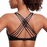 CRZ YOGA Strappy Sports Bras for Women - Criss