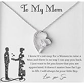 Meaningful Gift to Mom from Son – I Love You Necklace, Sentimental Birthday Gift for Mom from Son, Unique Moms Birthday Gift Ideas