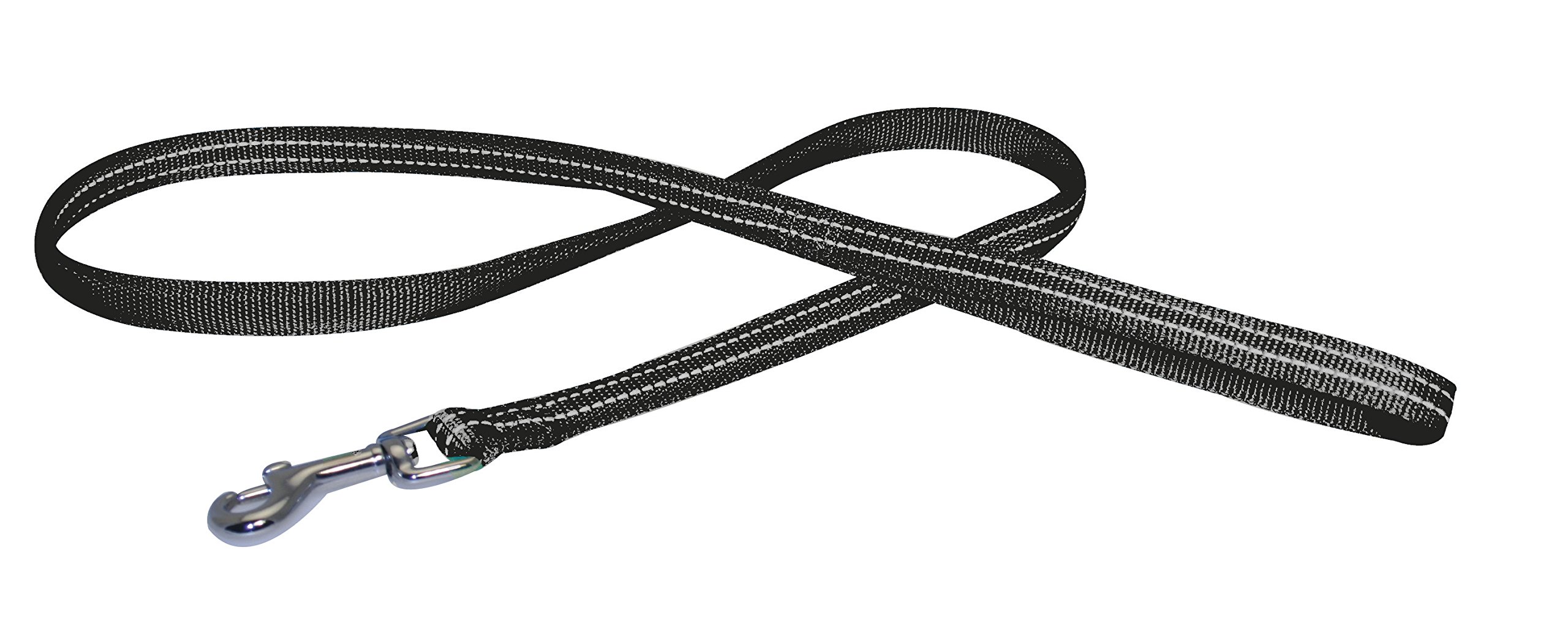 CROCI Nylon Soft Reflective Leash, 25 x 1200, Black