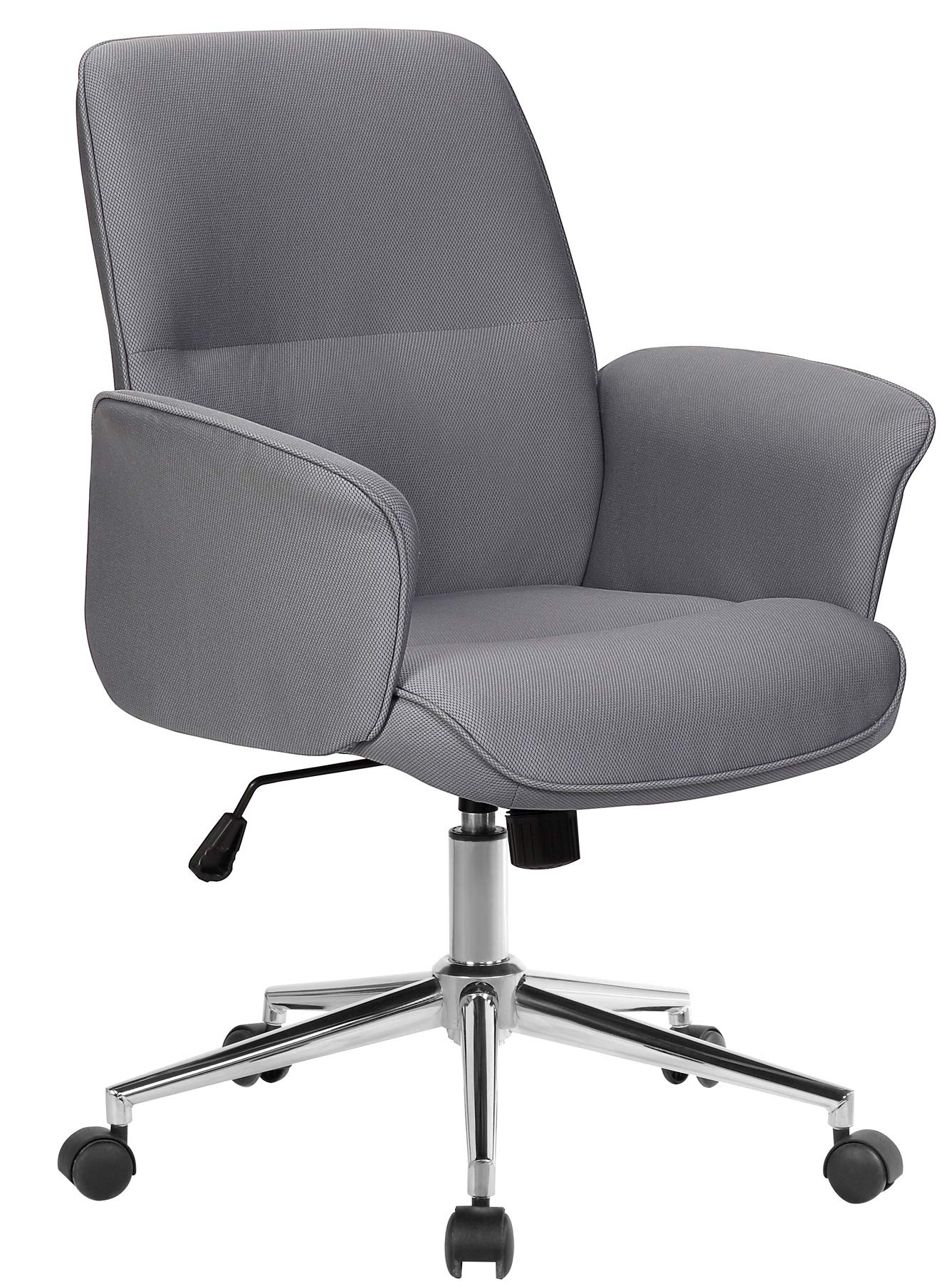 SixBros. Office desk chair, computer swivel chair, adjustable in height, grey - 0704M/8062