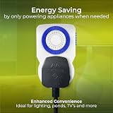 Masterplug TMS24-MP Energy Saving Daily Mechanical Segment Timer Plug White view 4