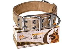 ADITYNA - Giant Dogs Collar with Handle - Adjustable XXL Collar 30 to 36 Inches - Designed Exclusively for Huge Dog Breeds Li