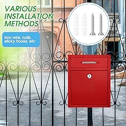Yaocom Locking Mailbox with Key for Outdoor 10 x 7