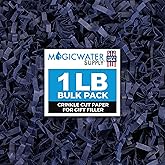 MagicWater Supply Crinkle Cut Paper Shred Filler-1LB Navy Blue-Decorative & Protective Packaging for Bridesmaid Gifts & Bridesmaid Proposal Gifts Holiday Stuffers Birthdays Wedding & Anniversaries