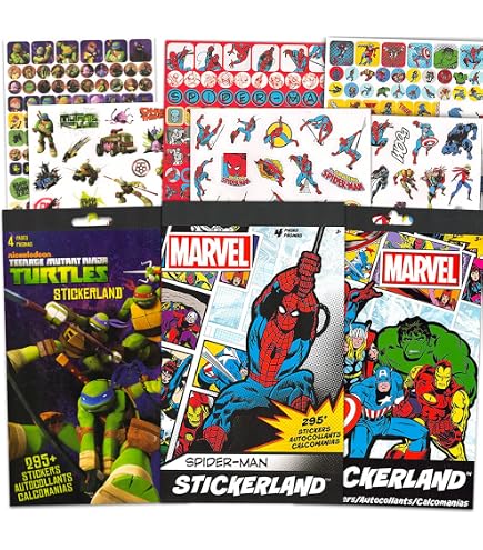 Amazon.com: Bulk Superhero Stickers for Kids Set - Bundle with