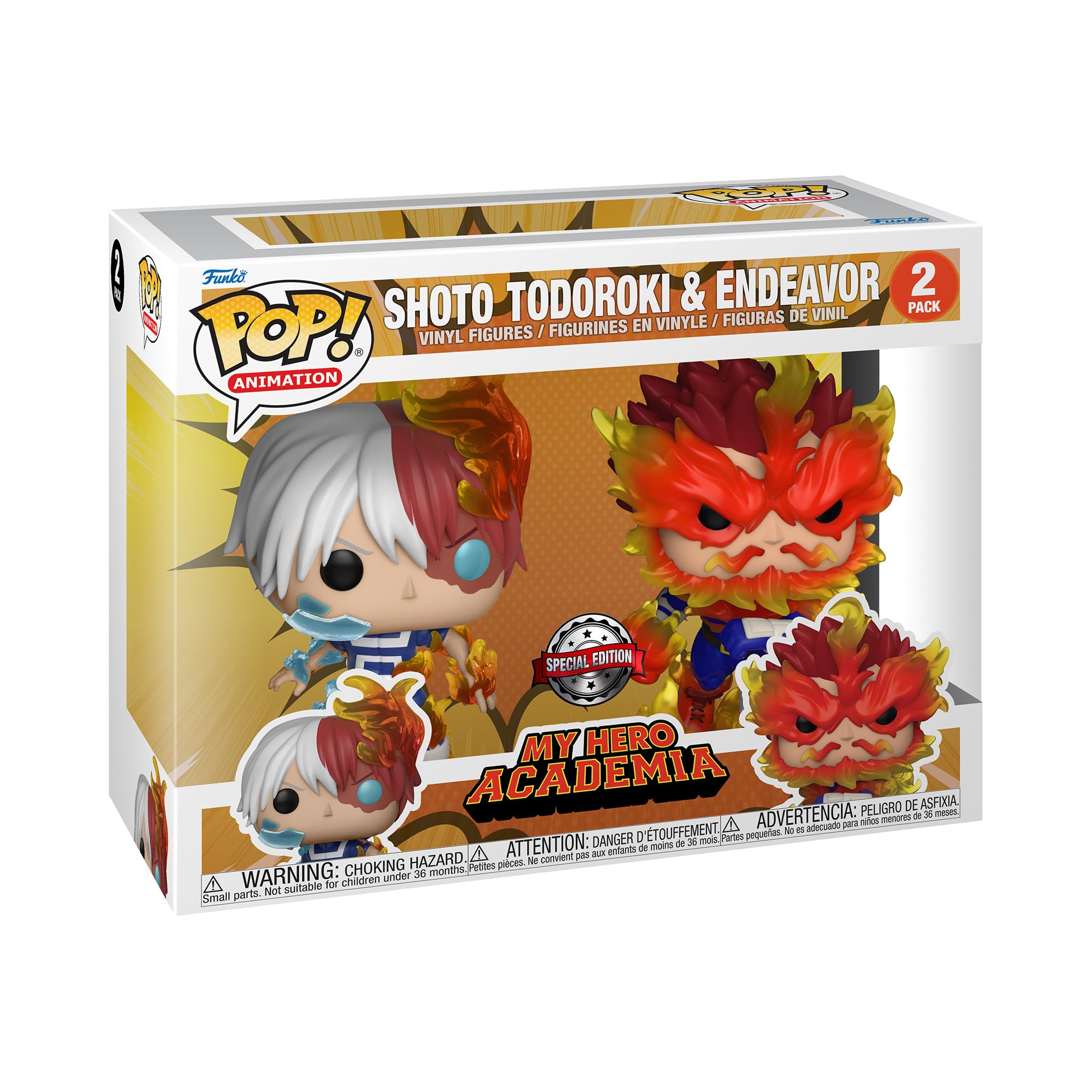 Funko Pop! Animation: My Hero Academia (MHA) - (MHA) 2 Pack - Endeavor & Todoroki &Todoroki - Collectable Vinyl Figure - Gift Idea - Official Merchandise - Toys for Kids & Adults - Anime Fans — image 1