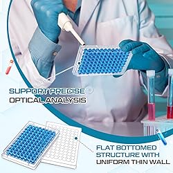 Weysat 20 Pcs 96 Well Tissue Culture Plates with