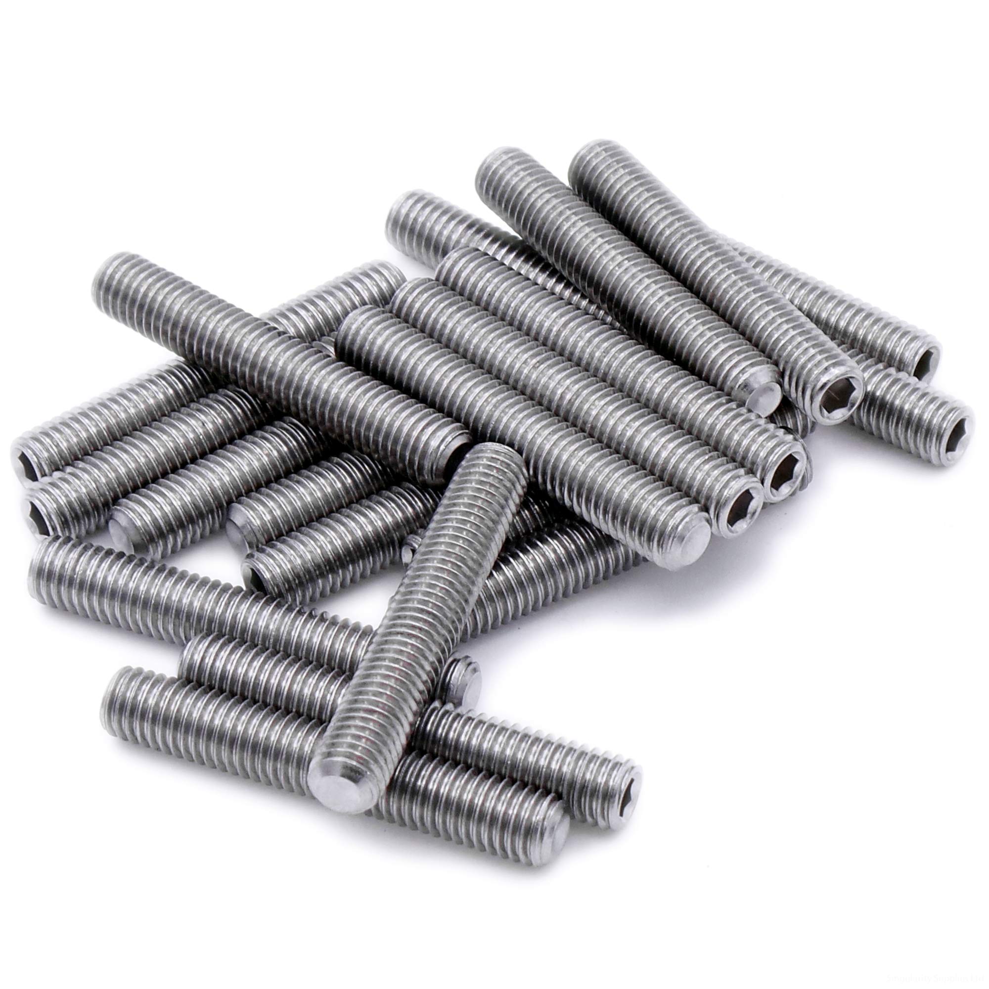 M10 (10mm x 30mm) Hex Socket Grub Screw (Cup Point) - Stainless Steel (A2) (Pack of 10)
