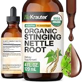 USDA Organic Stinging Nettle Root for Urinary, Seasonal &amp; Immune - 4 Fl.Oz | Vegan Stinging Nettle Herbal Supplement for Wellness - Alcohol &amp; Sugar Free, 85-Day Supply, Stinging Nettle Liquid Drops