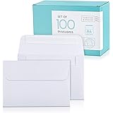Sweetzer & Orange, A4 White Envelopes Self Seal. 100x Envelope and Box. Mailing Envelopes 4x6 (4.25 x 6.25 in.) Thick 150gsm
