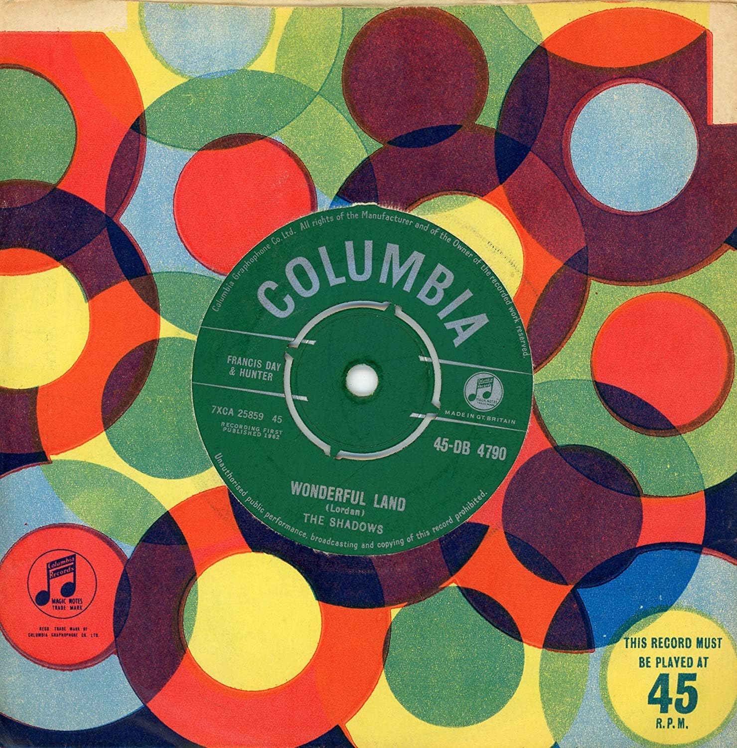 Wonderful Land / Stars Fell on Stockton [7" VINYL]: Amazon.co.uk: CDs