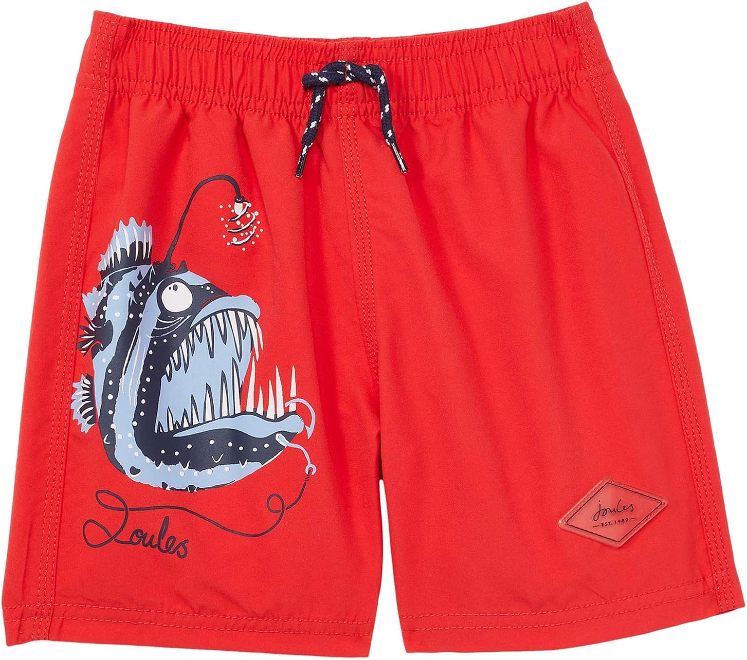 Joules Boys Oceanside Printed Swim Shorts Red Fish 7Yr8Yr Amazon.co.uk Clothing