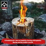 Topline Swedish Fire Torch 3 Pack Kiln Dried Logs Garden Fire Pit Campfire view 2